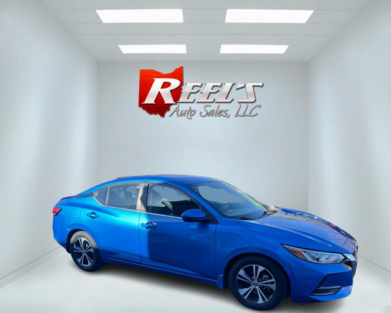 2020 Blue /Black Nissan Sentra SV (3N1AB8CV5LY) with an 1.8L I4 SFI DOHC 16V engine, CVT transmission, located at 547 E. Main St., Orwell, OH, 44076, (440) 437-5893, 41.535435, -80.847855 - Photo#3